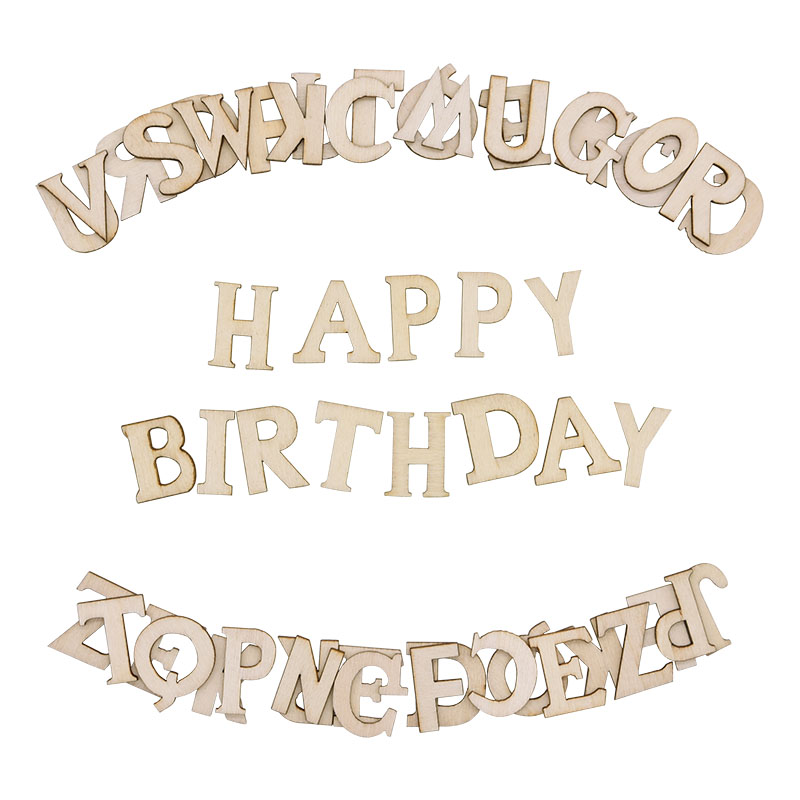 Embellishments For Scrapbooking - Letras del alfabeto de madera para