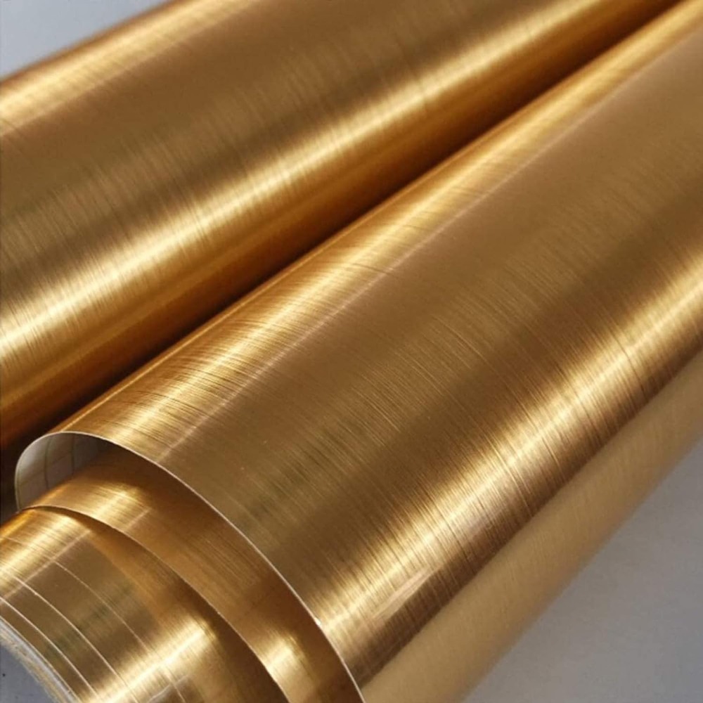 Papel tapiz dorado autoadhesiv - Glitter Vinyl Roll reseña y precio
