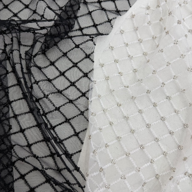 Tela de malla con lentejuelas  - Crystal Mesh Fabric reseña y precio