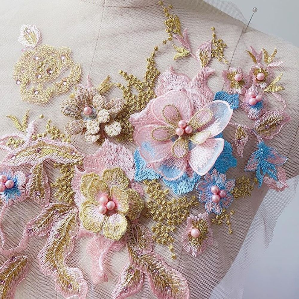 Telas de encaje con cuentas de - Embellishments For Scrapbooking reseña y precio