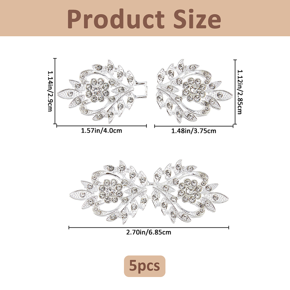 5 Pares de Broches de Aleación - Sew On Rhinestone reseña y precio