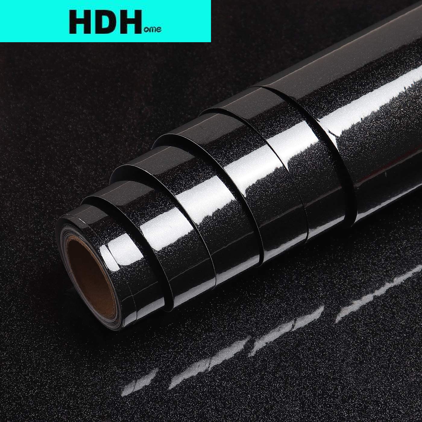 Papel de Contacto negro brilla - Glitter Vinyl Roll reseña y precio