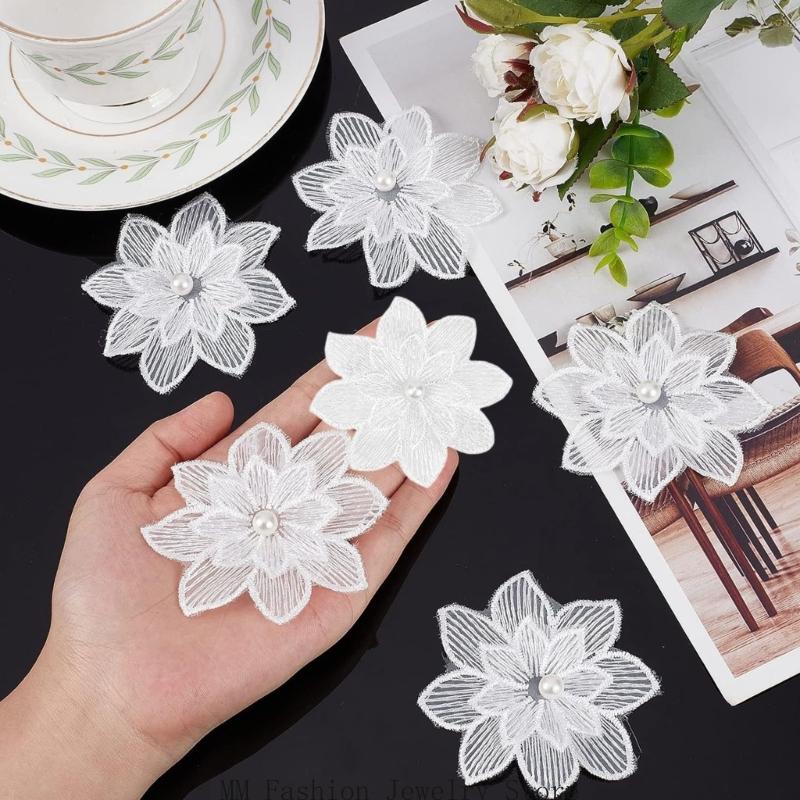 Paquete 20 parches decorativos - Applique Patch Flower reseña y precio