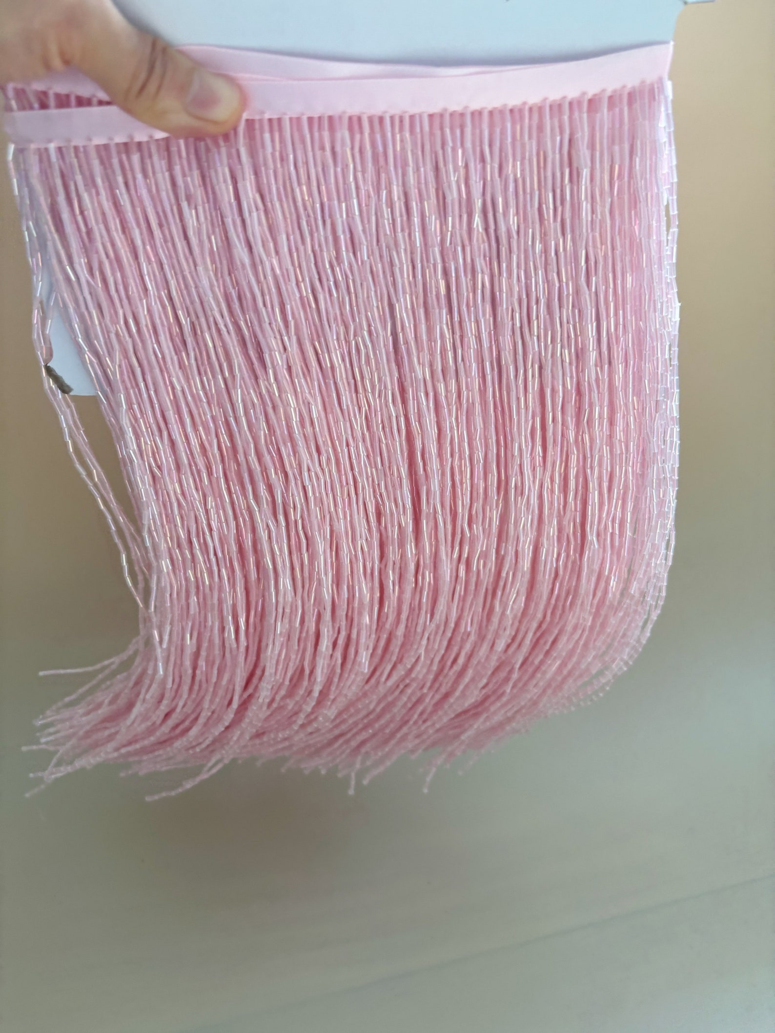 Adorno de borla con flecos de  - Beaded Trim Fringe reseña y precio