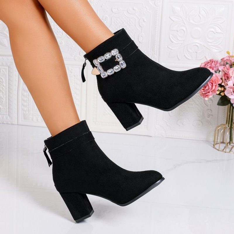 Botas de Moda con Pedrería en  - Crystal Mesh Fabric reseña y precio