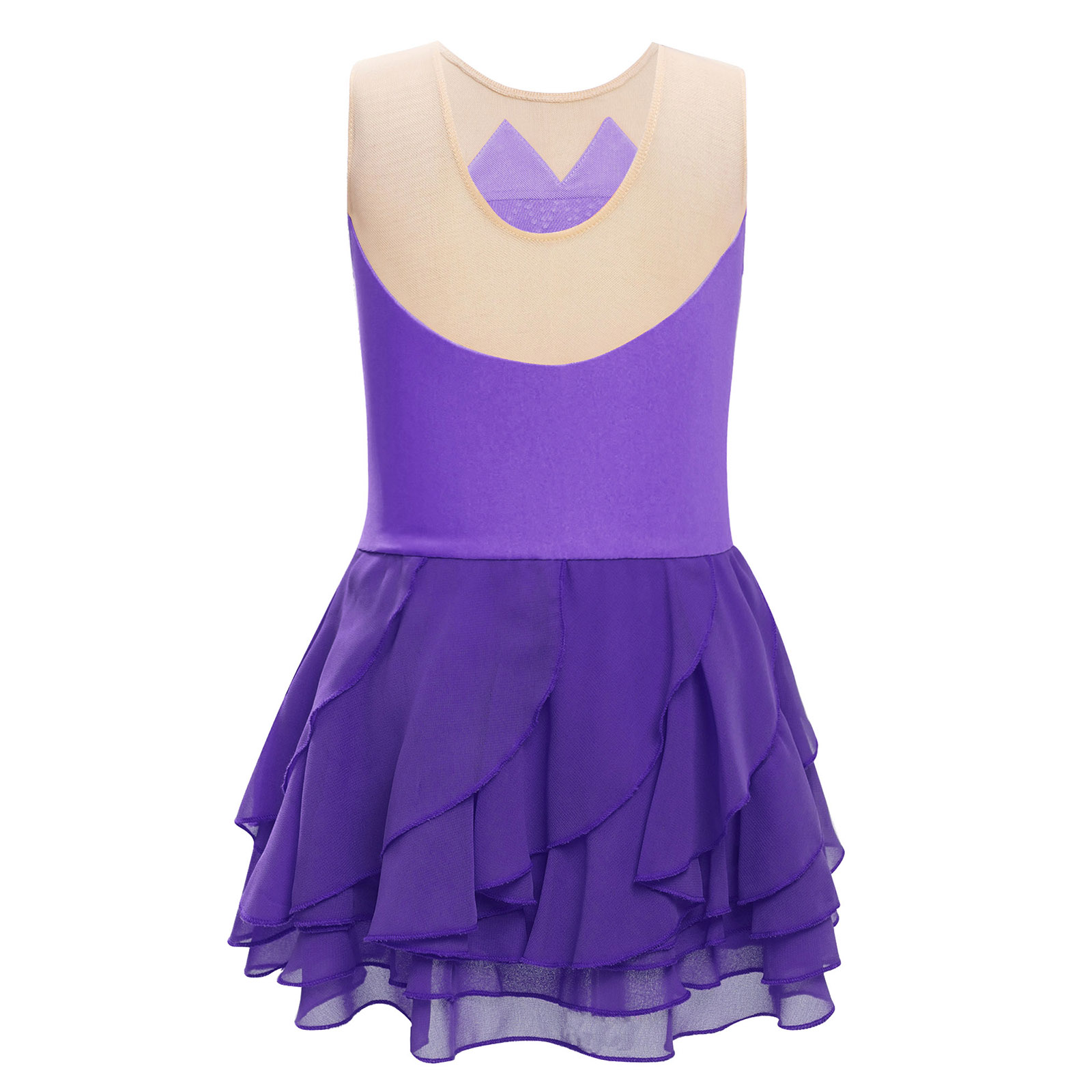 Vestido de patinaje artístico  - Rhinestone Banding Trim reseña y precio
