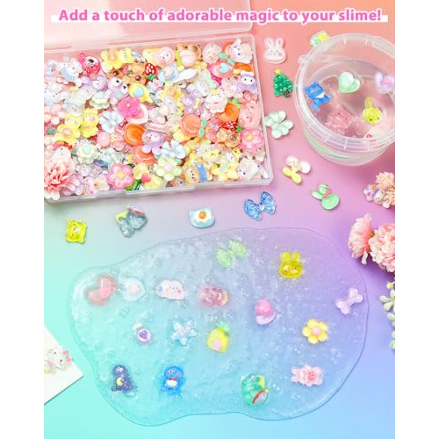 100 piezas de dijes de resina  - Easter Craft Embellishment Set reseña y precio