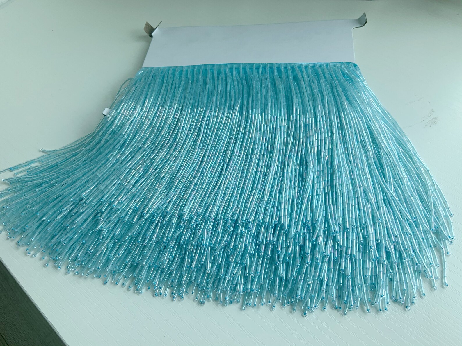 Adorno de flecos de cuentas az - Beaded Trim Fringe reseña y precio