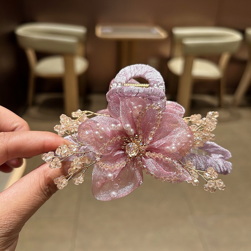 Accesorios coreanos elegantes  - Crystal Mesh Fabric reseña y precio